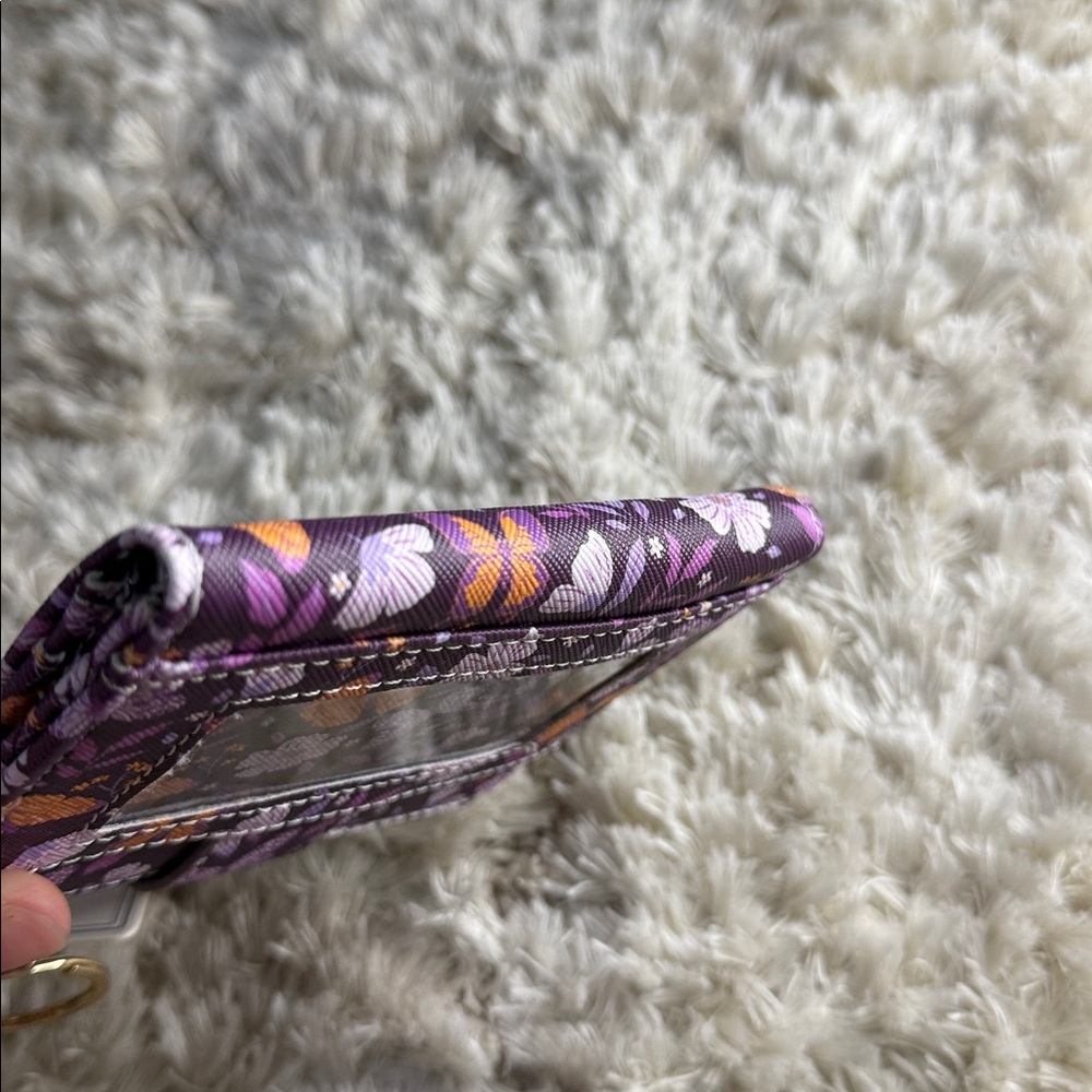 Floral Purple and Orange Butterfly Wallet - Picture 8 of 9